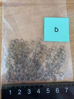 150 Ösen zum Schmuck basteln / Altgold farbig