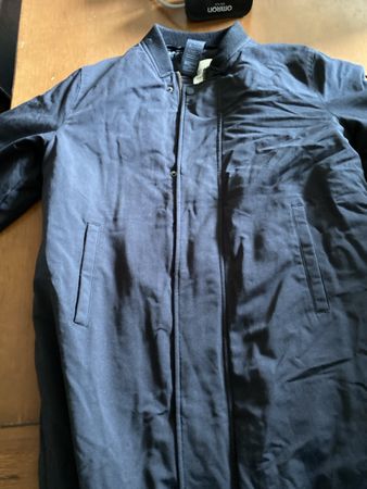 Mustang Denim Jacke schwarz gefuettert Groesse M neuwertig