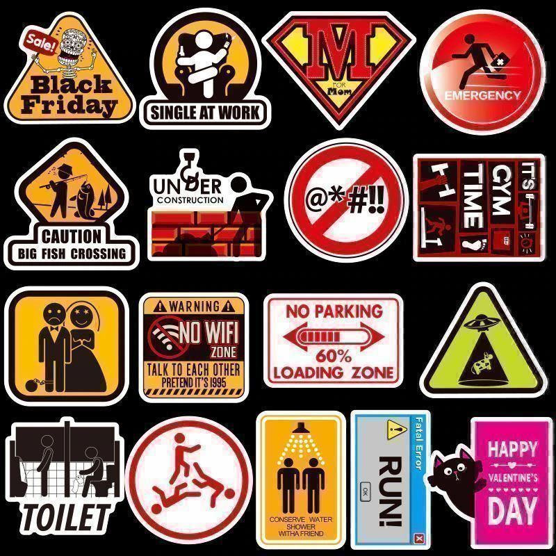 Sticker: 100 WARN STICKER - AUFKLEBER -WASSERFEST – Nuovo e nell'imballaggio originale da Kriens venduto da swissgadget 5