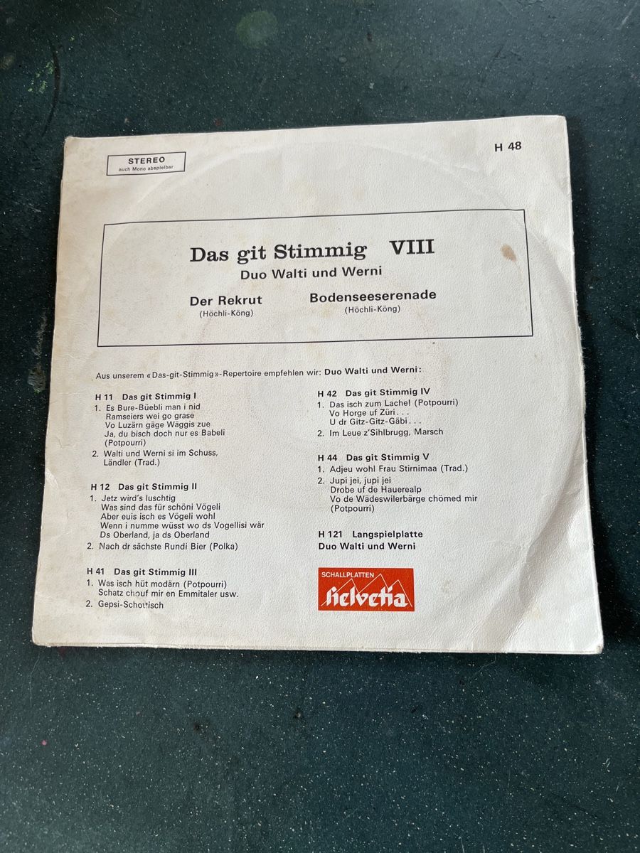 Schallplatten: LP Duo Walti und Werni – Gebraucht aus Eschenbach SG von Joey-Li 1