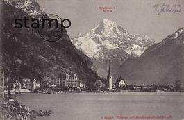 1910 AK Flüelen mit Bristenstock