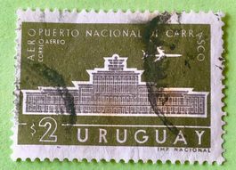 BRIEFMARKEN AUS  Uruguay Flughafen Carrasco  GESTEMPELT  