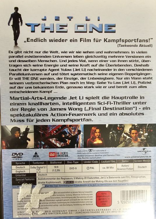 Tutti i DVDs: The One - (DVD) **** TWINT **** – Usato da Spreitenbach venduto da SwissTradeMan 1
