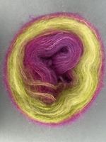 Bobbel-Wolle: Kid Silk Color FLOW, Lanartus, 1 Knäuel à 125g