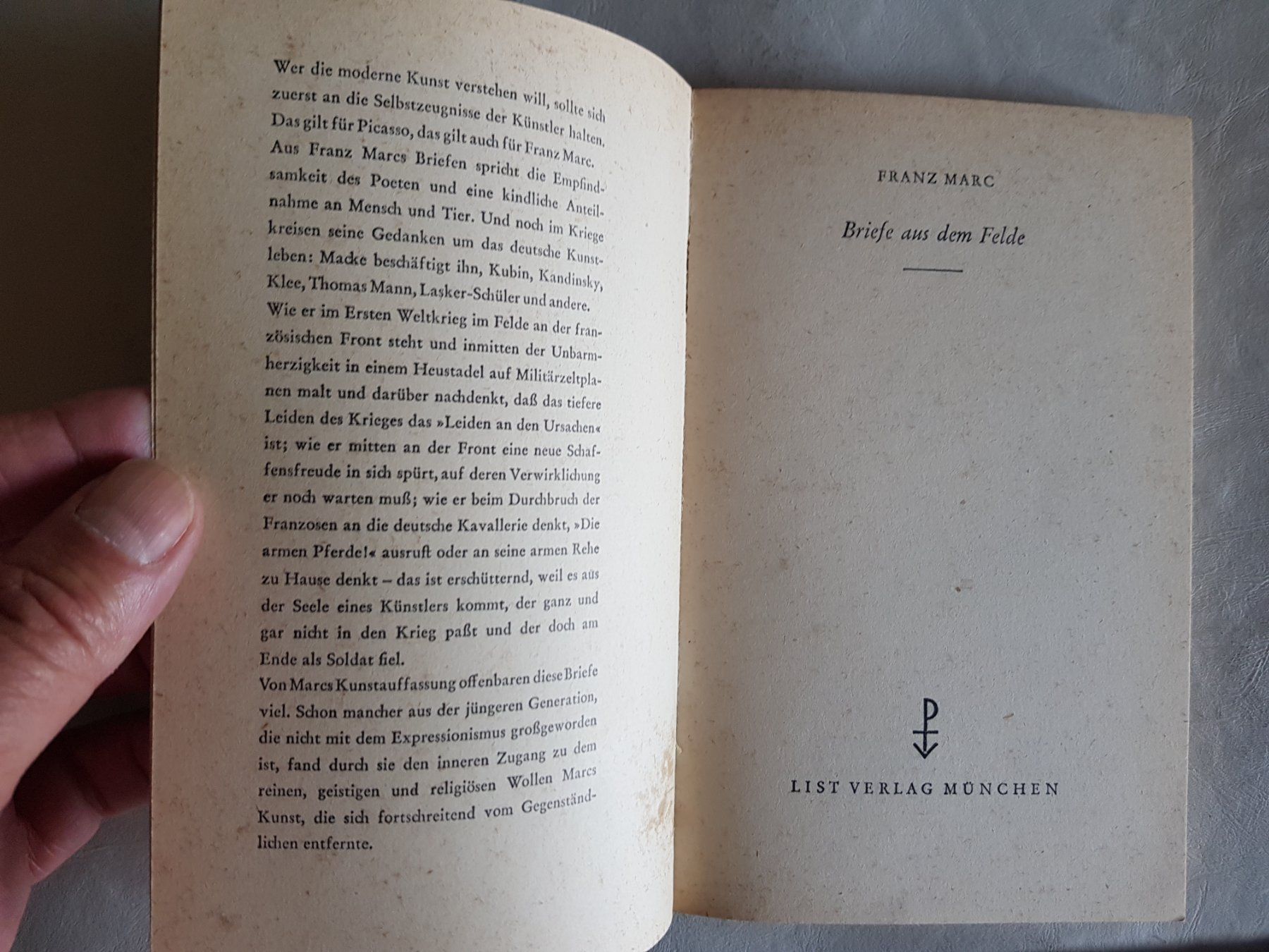 Libri: Franz Marc - Briefe aus dem Felde - 1966 – Usato da Walterswil BE venduto da Lonitti 6