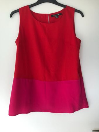 Elegantes Forever 21 Top rot/pink Grösse M
