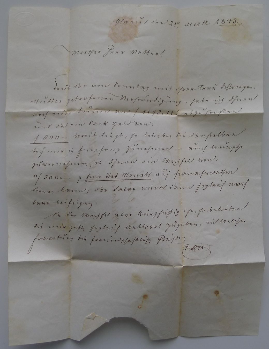 Tous les timbres: 1843 Vorphilatelie von GLARUS nach NETSTAL GL – D'occasion à Ebikon par SilvioFreund 3