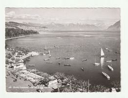 Ansichtskarte Ouchy Lausanne Lac Leman 1954 Gelaufen