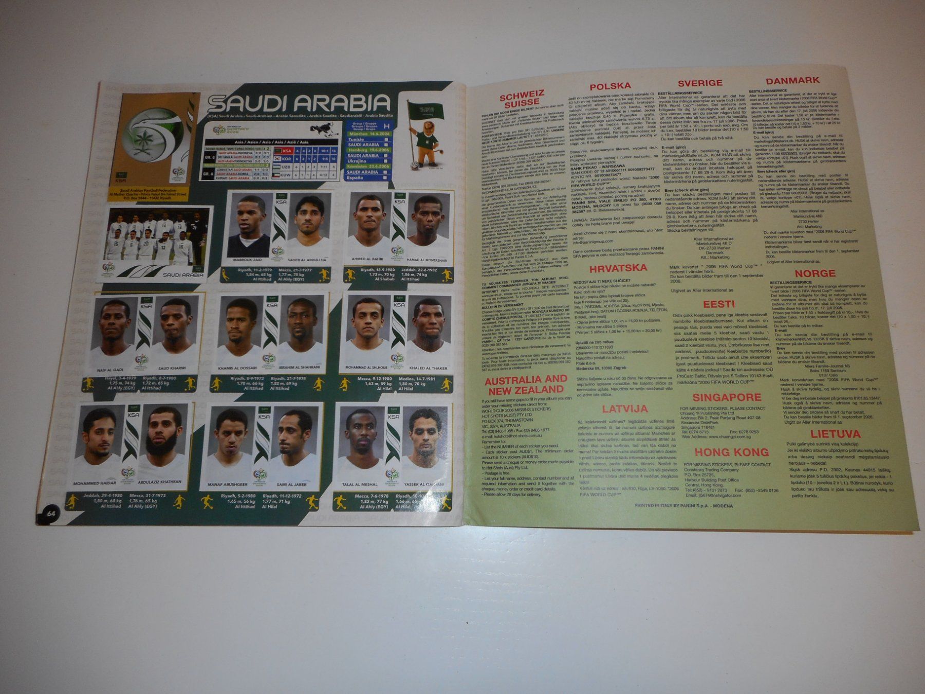 Panini Alben: Panini WM Album Germany 2006 komplett NR. 2 mit Messi – Gebraucht aus Cham von Paniniworld 9