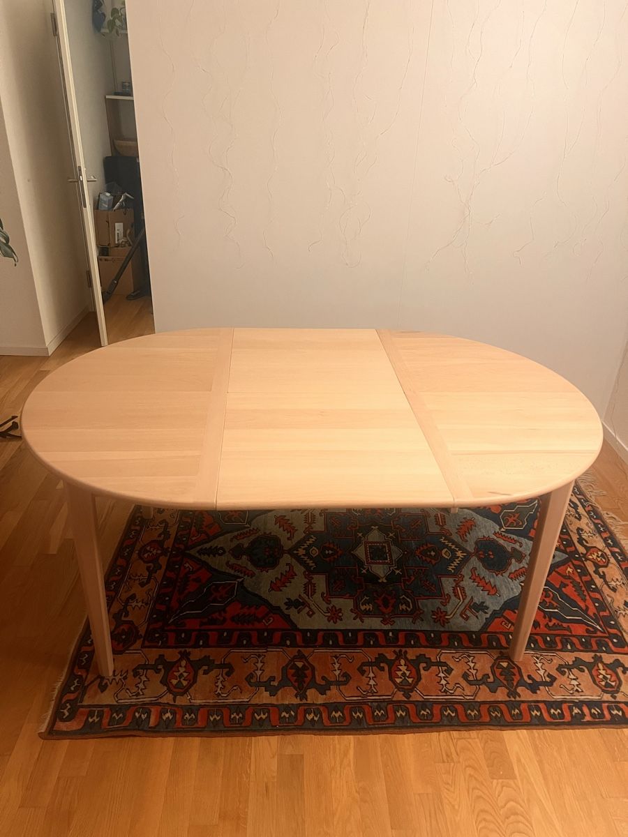 Ikea Tavoli: IKEA SKANSNÄS Extendable Table – Light Beech/Veneer – Usato da Zürich venduto da cha_mhp2 1