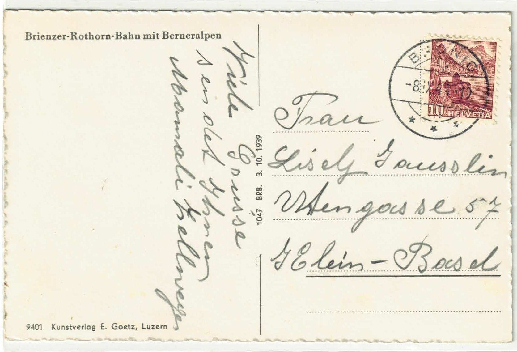 Cartes postales: Brienzer Rothorn Bahn - animee – D'occasion à Ettingen par Kartenplanet 1