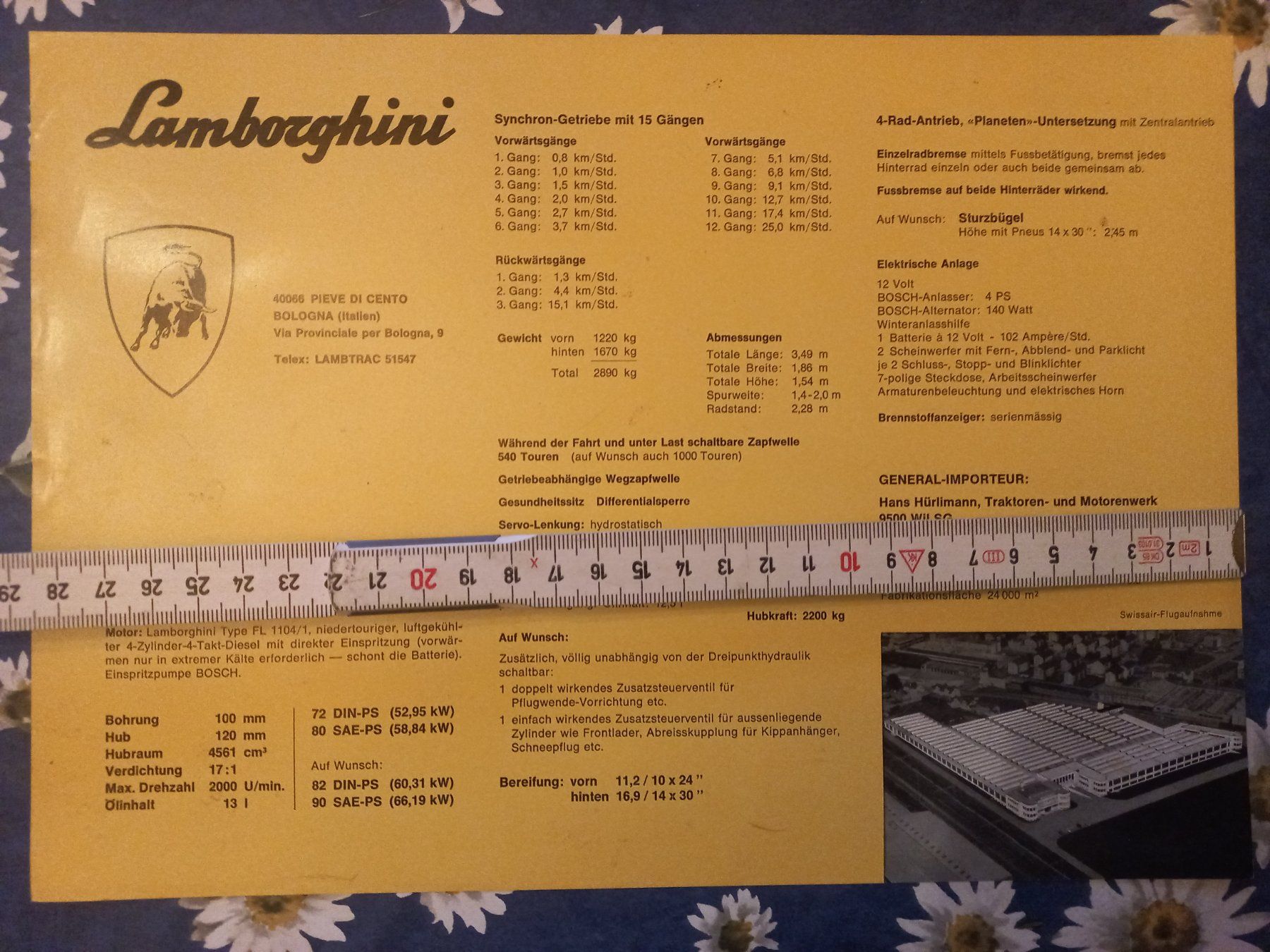 Lamborghini Documenti: Original Oldtimer Traktor Prospekt Lamborghini 704 Deutsch – Nuovo (secondo la descrizione) da Dulliken venduto da classiclerchdulliken 1