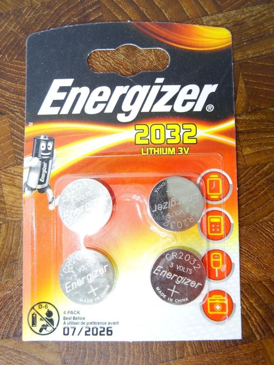 4 x Energizer CR 2032 Lithium, 07.2026 | Kaufen auf Ricardo