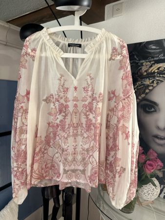 Celine & Clara Bluse mit Blumenmuster, leicht & luftig, Fr.