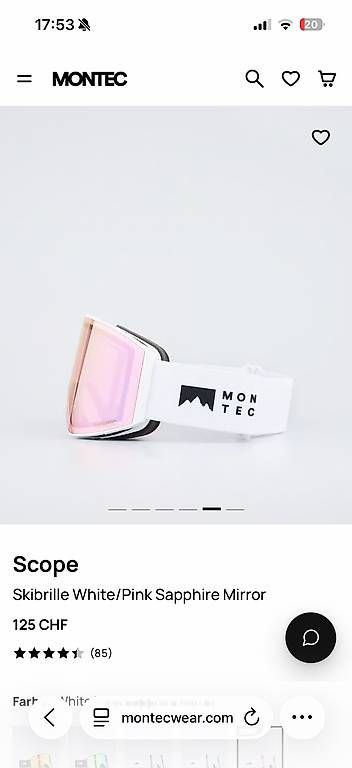 Montec Brillen & Gläser: Montec Scope Google – Neu und originalverpackt aus MALANS GR von the_6fqp