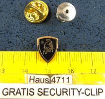 LAMBORGHINI AUTO LOGO SCHMUCK PIN KLEIN-FEIN m.SECURITY-CLIP
