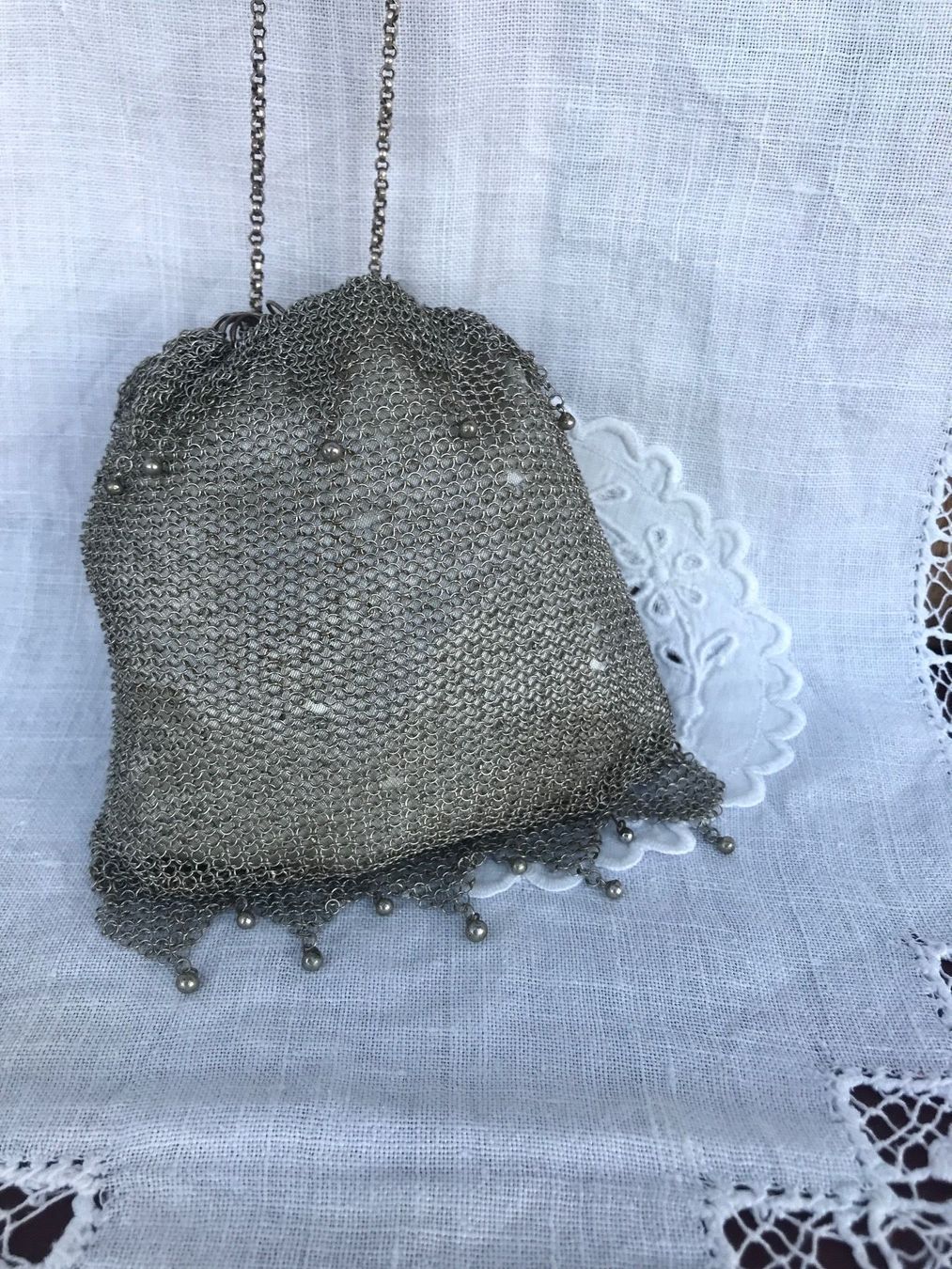 Taschen für Damen: Pompadour Réticule Ridikül antik silber? – Gebraucht aus Thalwil von mabara42 5