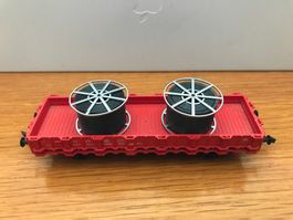 Roco DB Rungenwagen mit 2 Kabelrollen