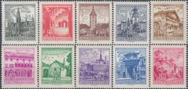 Österreich 1111-1120 Bauwerke Serie von 1962 postfrisch