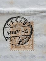 Stehende Helvetia Aarau 1874 auf Brief
