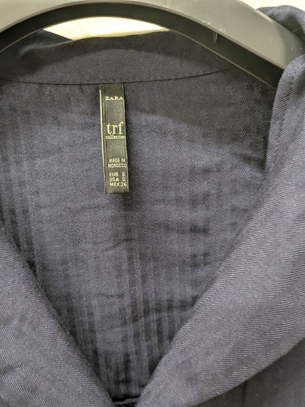Zara Camicette: Zara Bluse, Gr. S, dunkelblau, Kurzarm – Usato da Basel venduto da Blumenwiese2 1