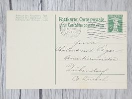 CL13 Carte Postale  + Timbre Suisse 1916