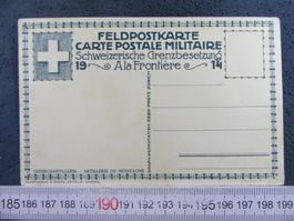 ARMEE SCHWEIZ FELDPOSTKARTE GRENZBESETZUNG 1914 MILITÄR AK