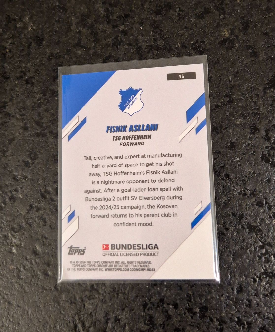 Topps Carte collezionabili: Fisnik Asllani RC /199 - Hoffenheim - Topps – Nuovo (secondo la descrizione) da Burg AG venduto da Danoe 1