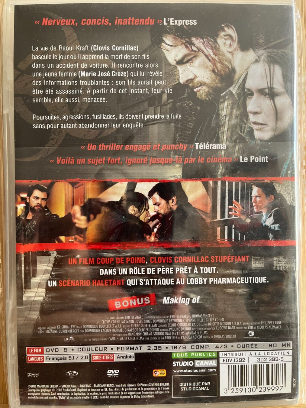 Tutti i DVDs: Le Nouveau protocole (2008, DVD, Clovis Cornillac) – Usato da Vevey venduto da zecollector 1