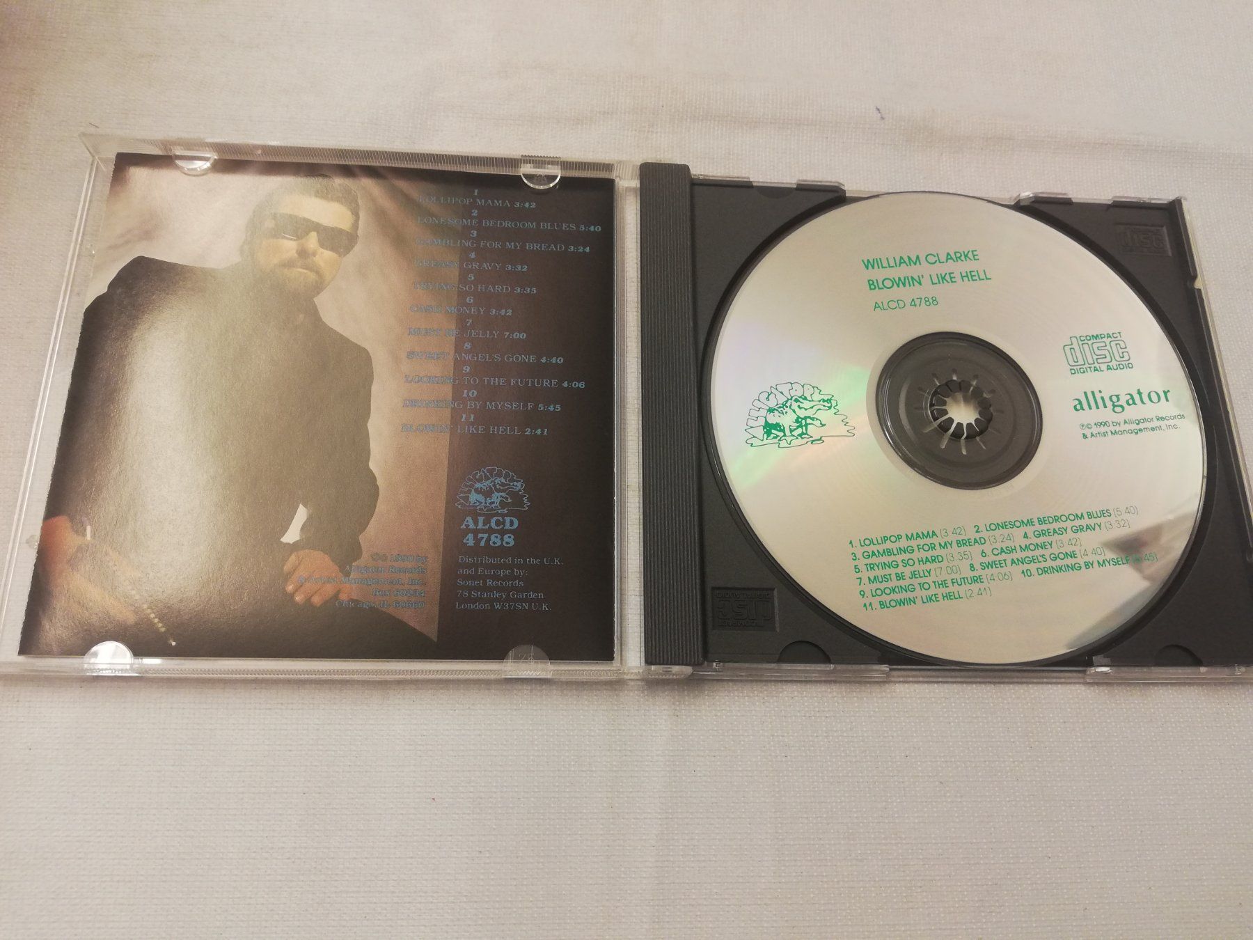 CD: WILLIAM CLARKE - BLOWIN' LIKE HELL – Usato da Bern venduto da Vinylsound.ch 2