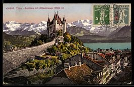AK Thun, Schloss mit Bluemlisalp