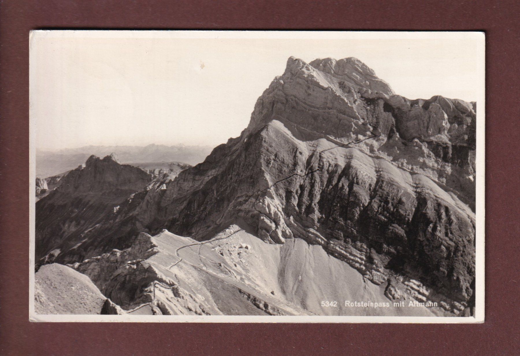 Cartoline postali: ROTSTEINPASS mit Altmann - 1933 – Usato da Pully venduto da nicecards