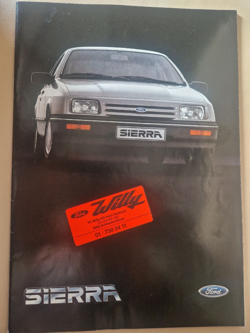 Ford Documenti: Rarer Ford Sierra Prospekt – Usato da Safenwil venduto da saavo