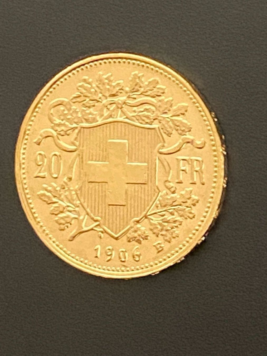 Tutti le monete: Goldvreneli RAR 20-er 1906 B – Nuovo e nell'imballaggio originale da Untersiggenthal venduto da byiggy 1
