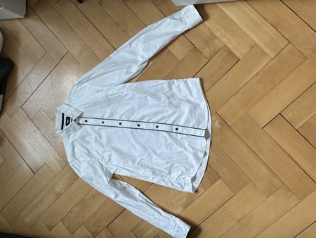 WE Fashion Herren Hemd Weiss Slim & Stretch Grösse M