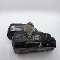 Wunderschöner Silberring mit Pyrit Grösse 59