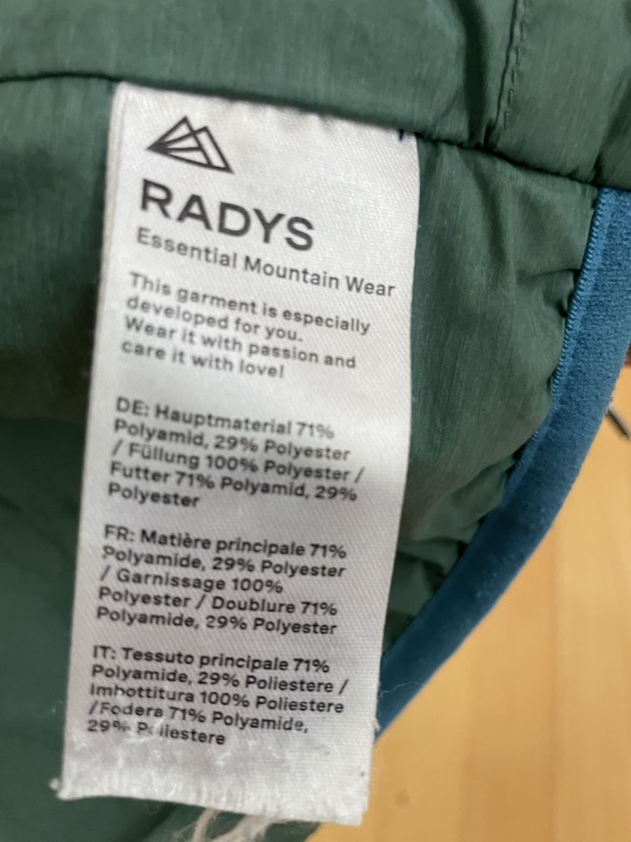 Giacche: Radys Jacke Essential Mountain Wear Jacke – Usato da Zürich venduto da Chog 2