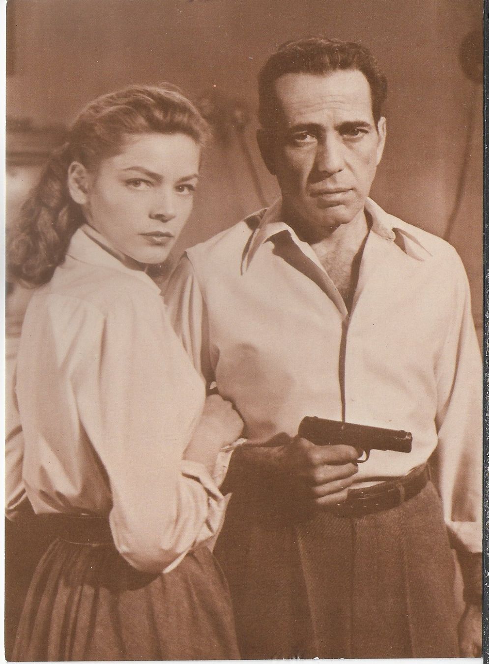 Ansichtskarten: Bogart/Bacall – Gebraucht aus Ettingen von Kartenplanet