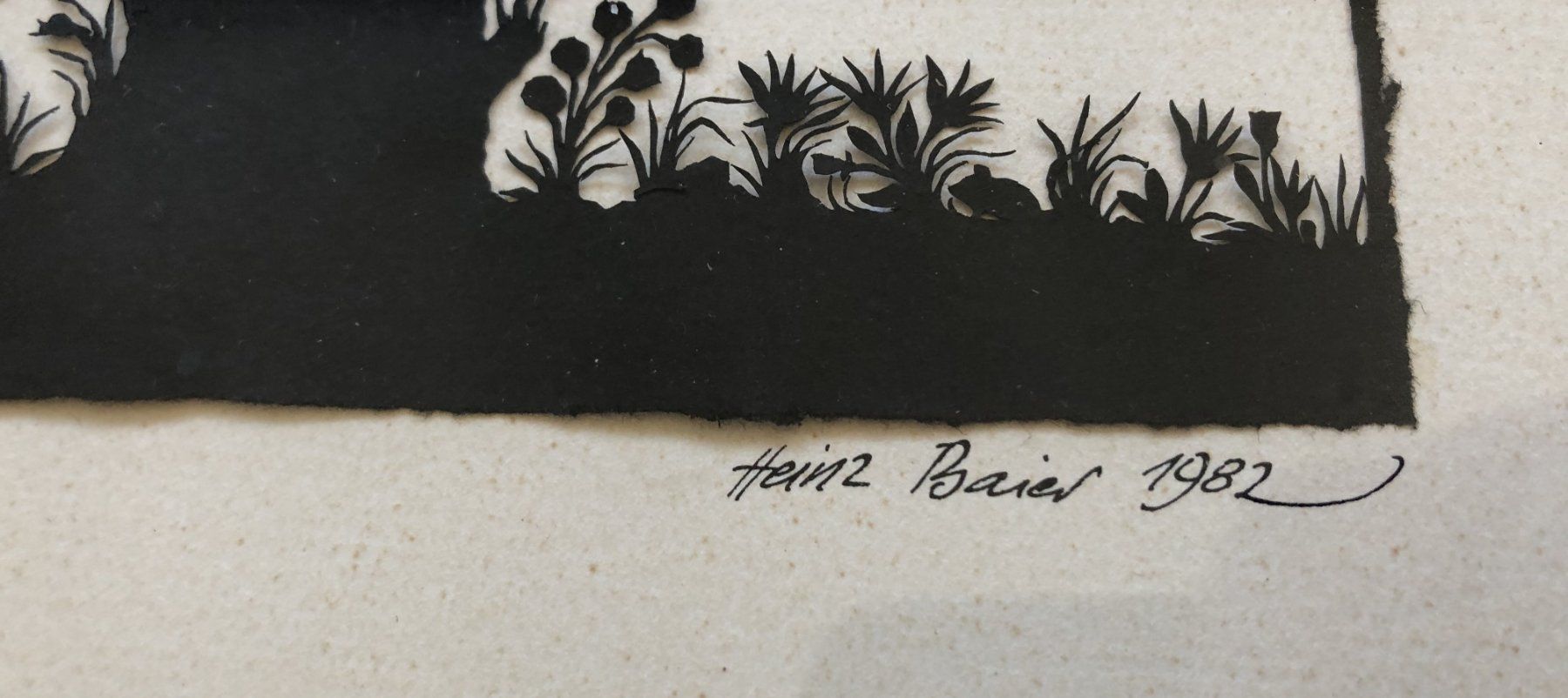 Grafica & Litografie: Heinz Baier - Original Scherenschnitt – Usato da Schaffhausen venduto da durruti 2