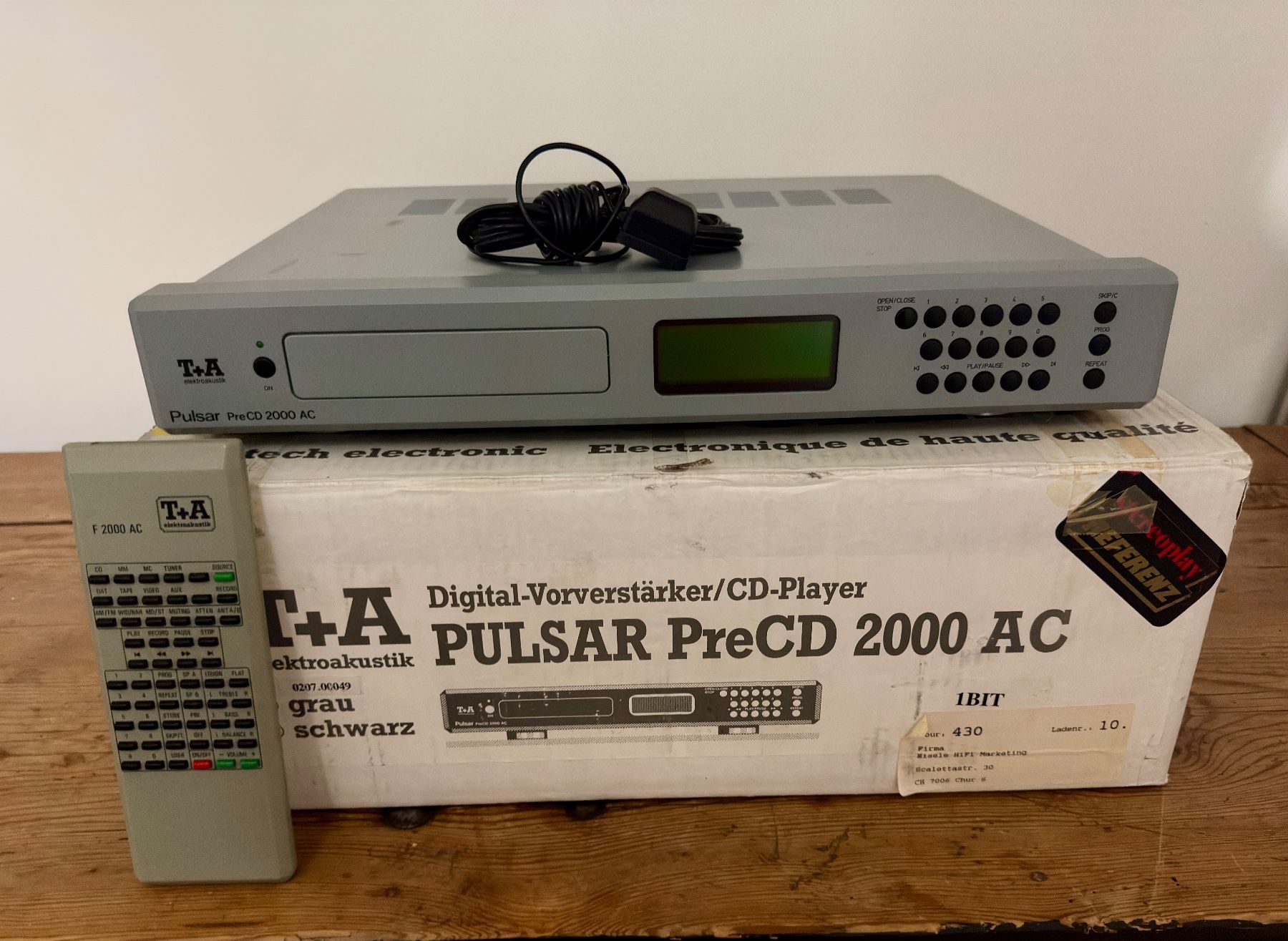 CDs: T&A PreCD 2000AC CD Player – Gebraucht aus Solothurn von fluri79