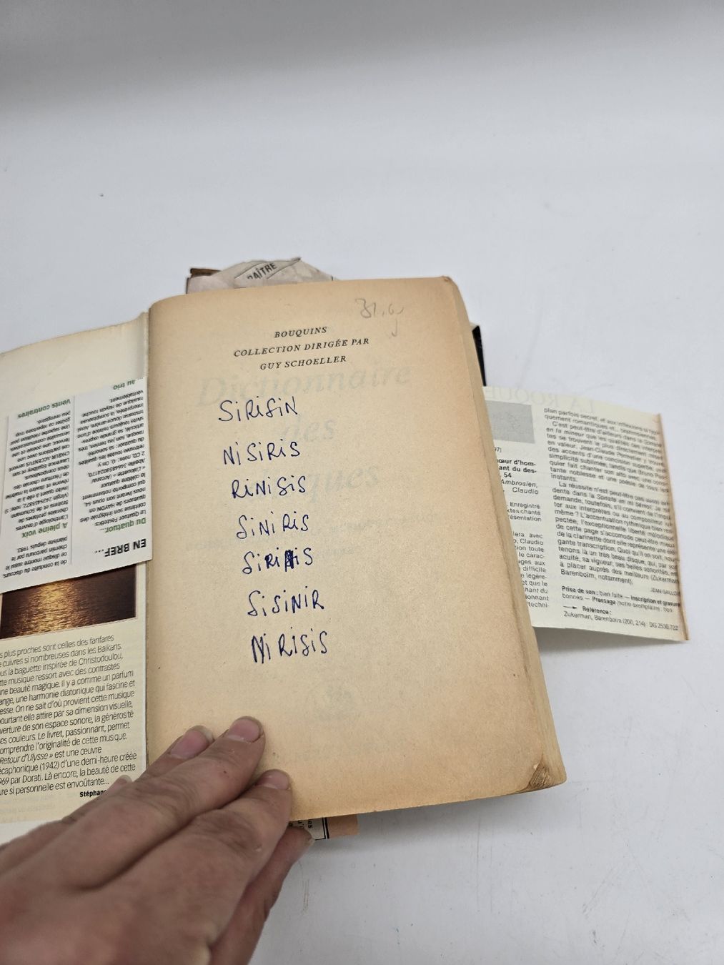 Bücher: Dictionnaire des disques – Gebraucht aus Bière von BellayServices 1