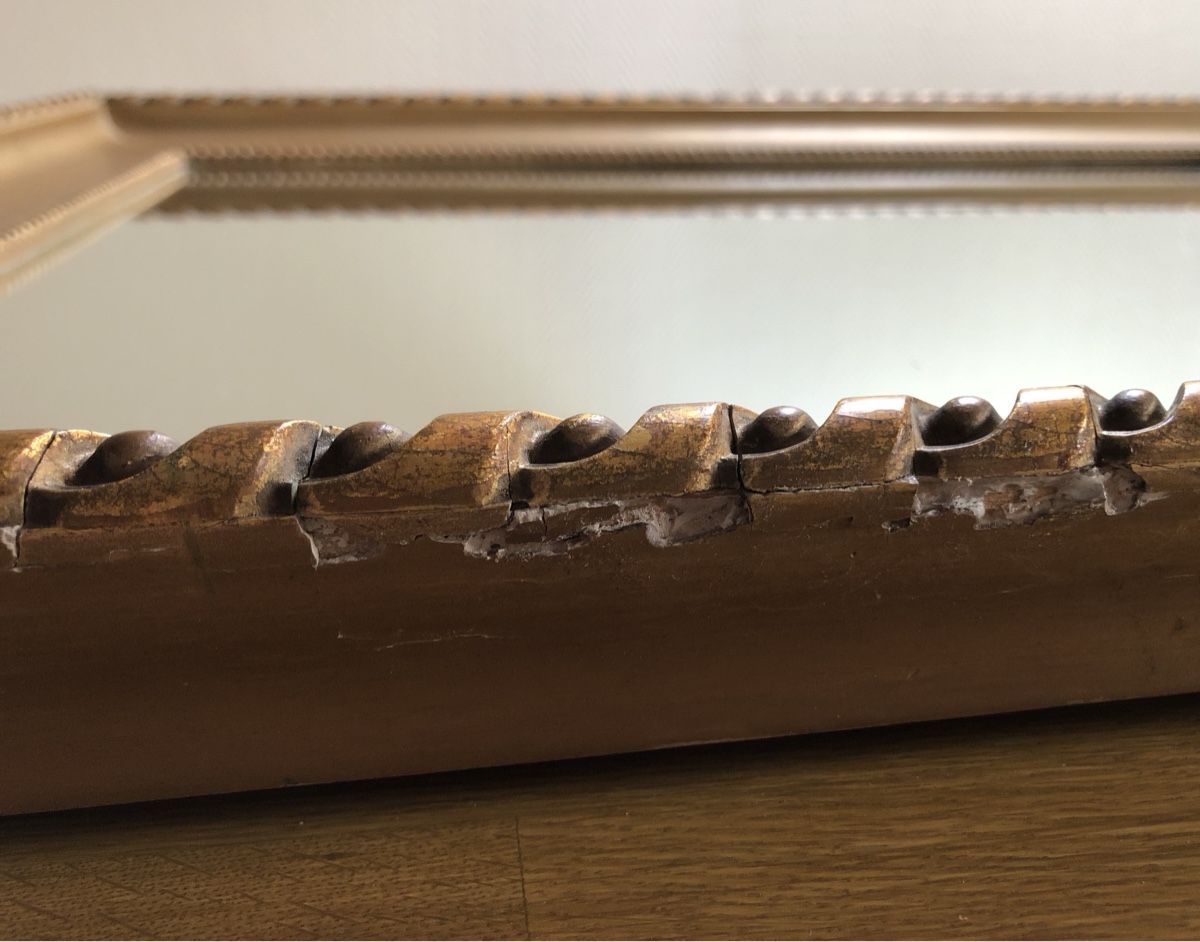 Specchi: Goldiger Vintage Spiegel mit Rahmen – Usato da Römerswil LU venduto da Icehead 7