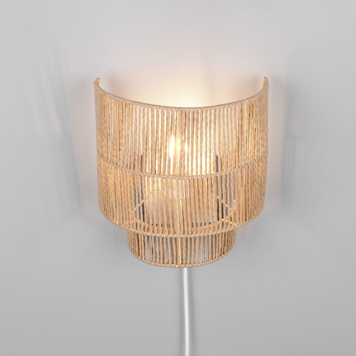Lampade: Wandleuchte, Papiergarn, 25 cm Höhe – Nuovo (secondo la descrizione) da Kreuzlingen venduto da Smart-Light 2