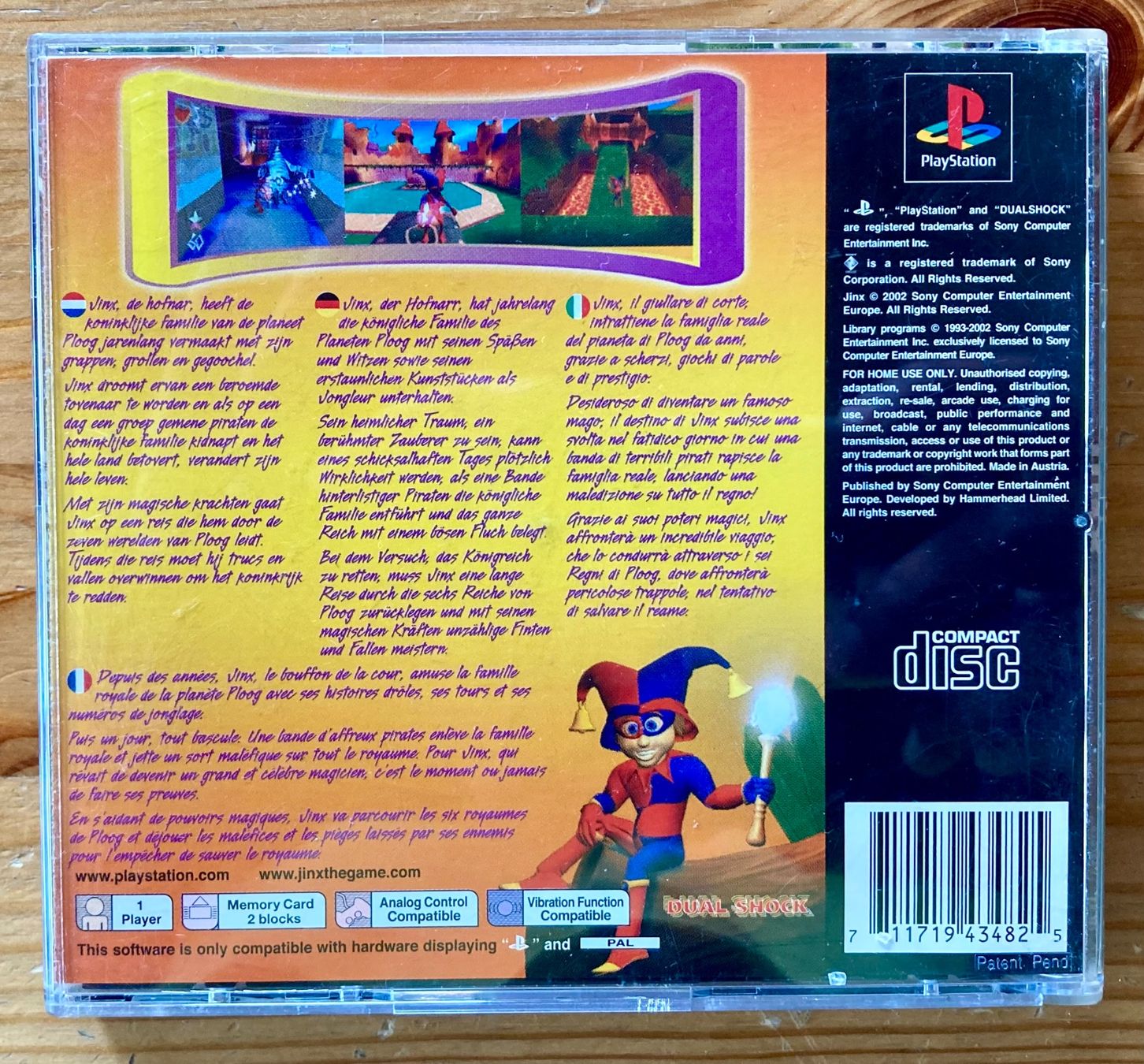 Sony Giochi: Rarität: Jinx - PS1 – Usato da Zürich venduto da Djmotionch 3