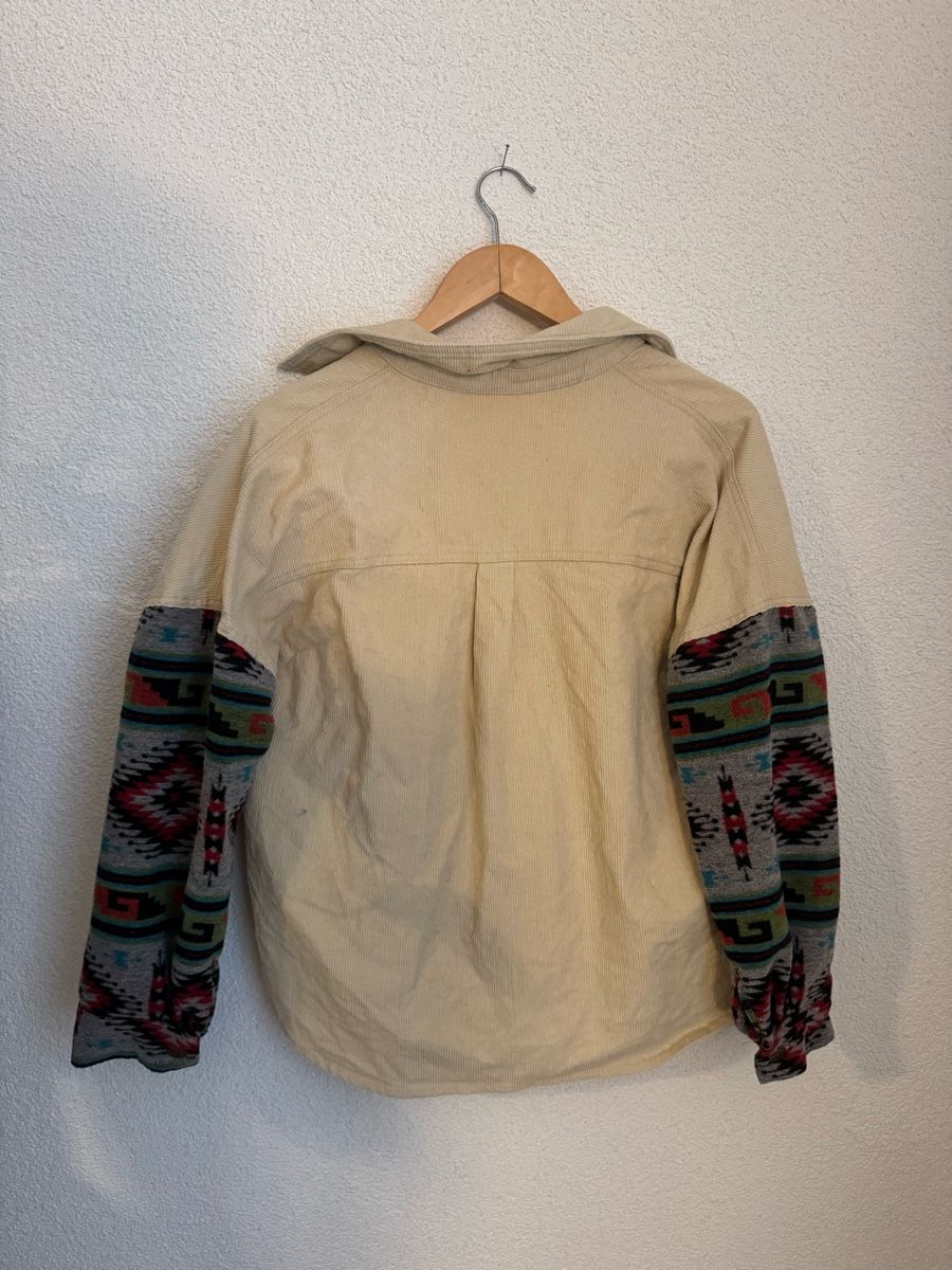 Giacche: Cord Bluse Boho Ethno Muster beige – Usato da Zürich venduto da Zimtstern_92 1