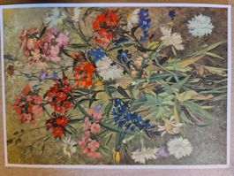 Vintage Ansichtskarte Blumenstrauss, Künstler Erwin Stäheli