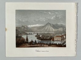 Thun antike Lithografie von Briquet Cuvillier Lemercier