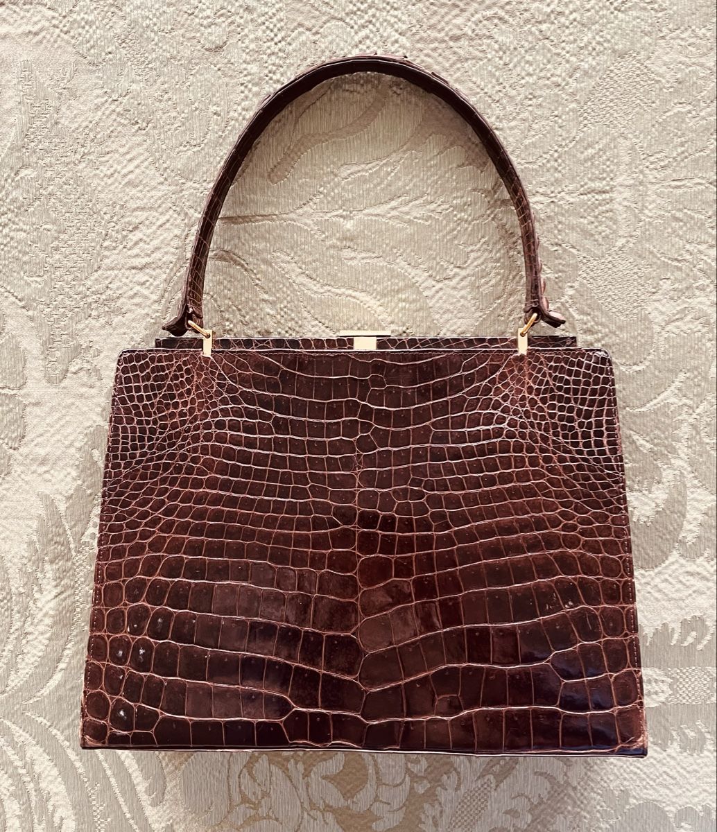 Borse da donna: Krokodilleder Handtasche Vintage. – Usato da Allschwil venduto da ILLUGO 2