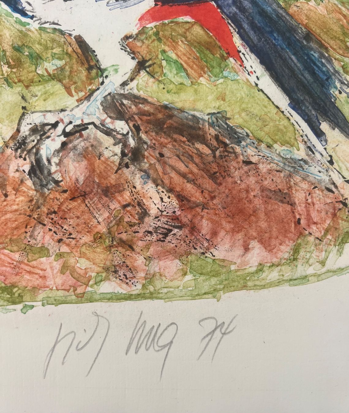 Arts picturaux & lithographies: Fritz Hug, handsigniert und nummeriert – D'occasion à Rain par Pic-Ass 2