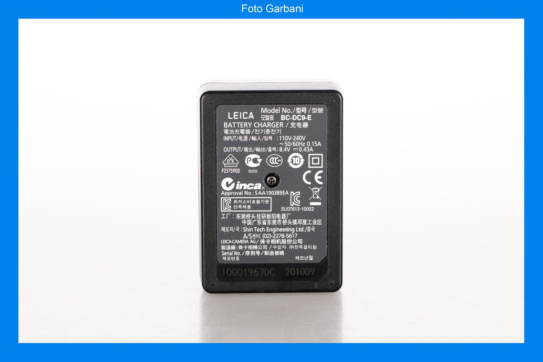 Leica Altri Accessori: Leica battery charger BC-DC9-E – Usato da Muralto venduto da FotoGarbani 1